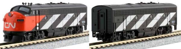 Kato HobbyTrain Lemke K1060425 - USA 2pc Diesel Locomotive set EMD F7A + B - CN